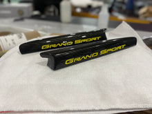 Load image into Gallery viewer, 2010 - 2013 Corvette C6 Grand Sport Carbon Fiber Painted Fender Emblems OEM GM - Labor Only
