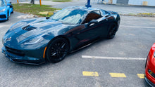 Load image into Gallery viewer, Corvette C7 Z06 Grand Sport Base Stingray Rocker Panels Side Skirts ABS Plastic - Carbon Fiber HydroGraphics