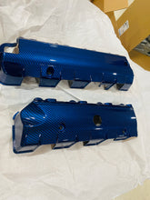 Load image into Gallery viewer, Corvette C7 LT1 Stingray Carbon Fiber Painted Lower Fuel Rail Engine Covers OEM GM