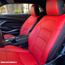 Load image into Gallery viewer, 6th Gen Camaro Custom Leather Two-Tone Seat Covers from KustomCover