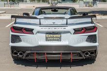 Load image into Gallery viewer, For 20-Up Corvette C8 Carbon Fiber High Wing Spoiler Visible Carbon Fiber Wickers