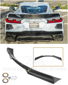 Corvette C8 EOS Performance Visible CARBON FIBER Rear Ducktail Wing Spoiler