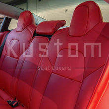 Load image into Gallery viewer, 2017-21 Tesla Model 3 Two-Tone Custom Leather Seat Covers