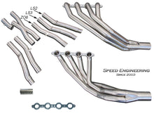 Load image into Gallery viewer, C6 Corvette 1 7/8" Longtube Speed Engineering Headers & X-Pipe 2005-13 (LS2, LS3 Engines)