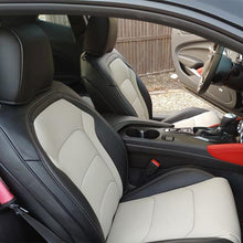 Load image into Gallery viewer, 6th Gen Camaro Custom Leather Two-Tone Seat Covers from KustomCover
