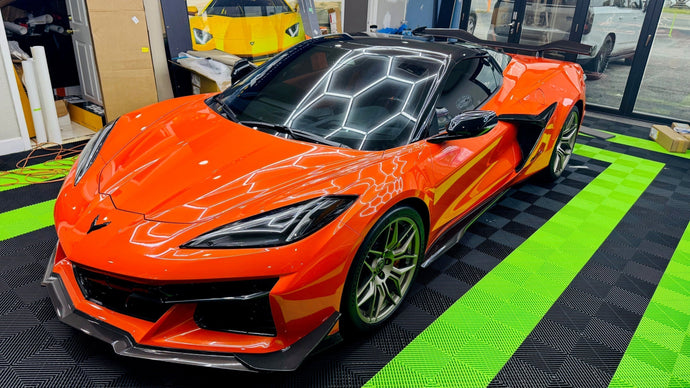 PPF Paint Protection Film Care for Corvettes in Central Florida