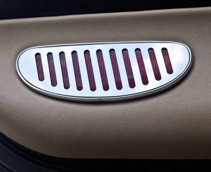 1997-2004 C5/Z06 CORVETTE - INTERIOR DOOR REFLECTOR TRIM | POLISHED STAINLESS STEEL