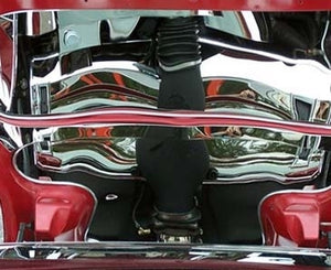 1997-2004 C5Z06 CORVETTE - C5 HOOD PANEL INSERTS 5PC  POLISHED STAINLESS STEEL  C5Z06 PLAIN & POLISHED HOOD PANEL