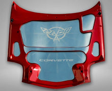 Load image into Gallery viewer, 1997-2004 C5Z06 CORVETTE - C5 HOOD PANEL INSERTS 5PC  POLISHED STAINLESS STEEL  C5Z06 PLAIN &amp; POLISHED HOOD PANEL
