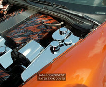 Load image into Gallery viewer, 2005-2013 C6 CORVETTE - WATER TANK COVER WCAPS MANUAL TRANS. ONLY  POLISHED STAINLESS STEEL
