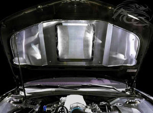 2010-2015 CAMARO - ILLUMINATED HOOD PANEL SUPERCHARGED | STAINLESS STEEL, CHOOSE FINISH/LED COLOR | BRUSHED