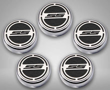 Load image into Gallery viewer, 2010-2022 CAMARO SS - ENGINE FLUID CAP COVERS SS STYLE AUTOMATIC 5PC | CHOOSE INLAY COLOR
