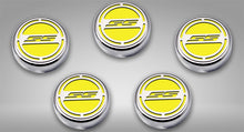 Load image into Gallery viewer, 2010-2022 CAMARO SS - ENGINE FLUID CAP COVERS SS STYLE AUTOMATIC 5PC | CHOOSE INLAY COLOR
