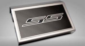 2016-2021 CAMARO SS - FUSE BOX COVER POLISHED W/CARBON FIBER SS STYLE TOP PLATE | CHOOSE INLAY COLOR