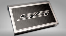 Load image into Gallery viewer, 2016-2021 CAMARO SS - FUSE BOX COVER BRUSHED W/CARBON FIBER SS STYLE TOP PLATE | CHOOSE INLAY COLOR
