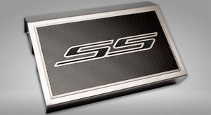 2016-2021 CAMARO SS - FUSE BOX COVER BRUSHED W/CARBON FIBER SS STYLE TOP PLATE | CHOOSE INLAY COLOR