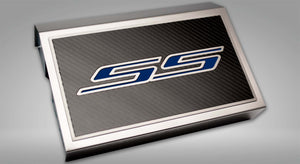 2016-2021 CAMARO SS - FUSE BOX COVER BRUSHED W/CARBON FIBER SS STYLE TOP PLATE | CHOOSE INLAY COLOR