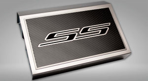 2016-2021 CAMARO SS - FUSE BOX COVER BRUSHED W/CARBON FIBER SS STYLE TOP PLATE | CHOOSE INLAY COLOR