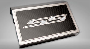 2016-2021 CAMARO SS - FUSE BOX COVER BRUSHED W/CARBON FIBER SS STYLE TOP PLATE | CHOOSE INLAY COLOR