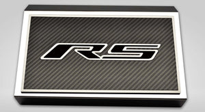 2016-2021 CAMARO RS - FUSE BOX COVER POLISHED W/CARBON FIBER RS STYLE TOP PLATE| CHOOSE INLAY COLOR