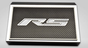 2016-2021 CAMARO RS - FUSE BOX COVER POLISHED W/CARBON FIBER RS STYLE TOP PLATE| CHOOSE INLAY COLOR