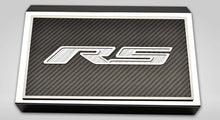 Load image into Gallery viewer, 2016-2021 CAMARO RS - FUSE BOX COVER BRUSHED W/CARBON FIBER RS STYLE TOP PLATE | CHOOSE INLAY COLOR
