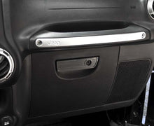 Load image into Gallery viewer, 2007-2018 JEEP WRANGLER JK/JKU - GLOVE BOX HANDLE TRIM | BRUSHED STAINLESS STEEL
