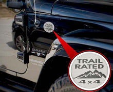 Load image into Gallery viewer, 2007-2018 JEEP WRANGLER JK - TRAIL RATED BADGES 2PC | STAINLESS STEEL
