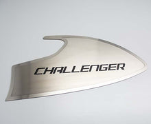 Load image into Gallery viewer, 2015-2023 CHALLENGER - DOOR BADGES W/CHALLENGER INLAY 2PC | BRUSHED STAINLESS, CHOOSE COLOR
