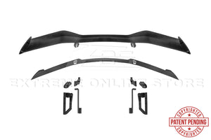 Corvette C8 Z06 Conversion Style Rear High Wing Spoiler Carbon Fiber
