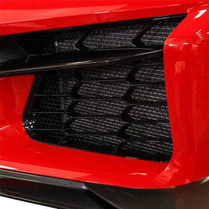 2024 2025 2026 C8 Corvette Z06 Front Bumper Grille Screens Protective Radiator Guards Bezels