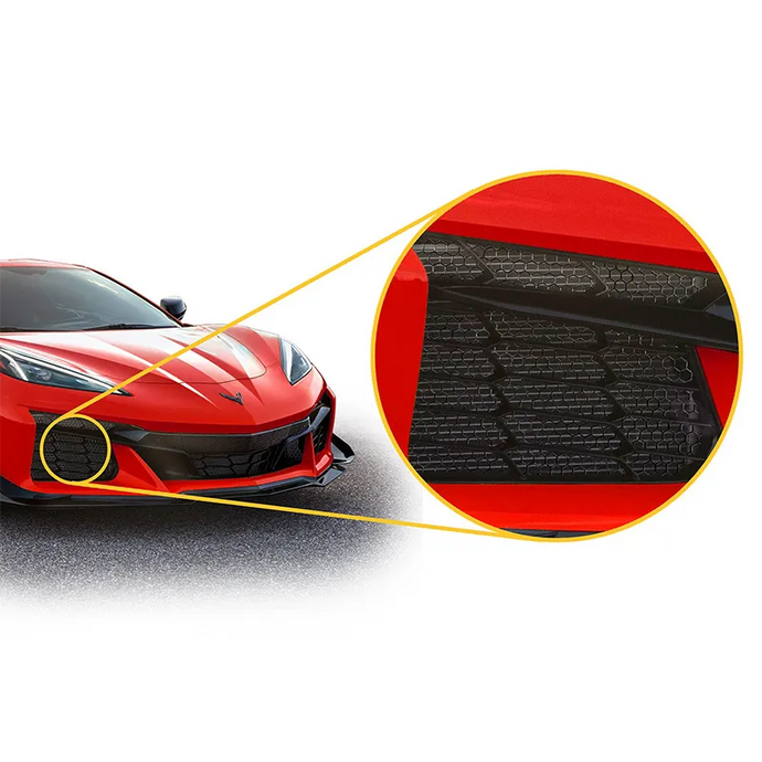 2024 2025 2026 C8 Corvette Z06 Front Bumper Grille Screens Protective Radiator Guards Bezels
