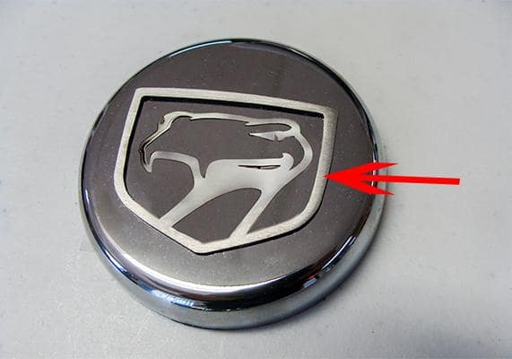 1992-2010 DODGE VIPER - SNEAKY PETE EMBLEM 1PC | POLISHED STAINLESS STEEL