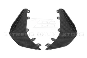 Chevrolet Stingray Corvette C8 Z06 / E-RAY Front Splitter with Canards Carbon Fiber Custom Painted