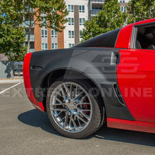 Load image into Gallery viewer, 2005-13 Corvette C6 Z06 ZR1 CARBON FIBER or Custom Painted Widebody Quarter Panels
