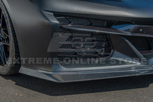 Load image into Gallery viewer, CORVETTE C8 Z06 CARBON FIBER 3 PIECES FRONT LIP SPLITTER
