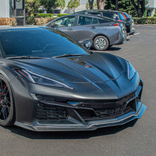 Load image into Gallery viewer, CORVETTE C8 Z06 CARBON FIBER 3 PIECES FRONT LIP SPLITTER
