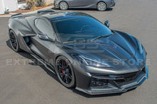 Load image into Gallery viewer, CORVETTE C8 Z06 CARBON FIBER 3 PIECES FRONT LIP SPLITTER
