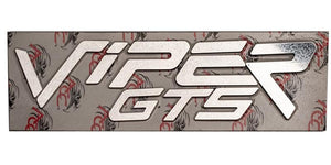 1996-2002 DODGE VIPER GTS - REAR BUMPER LETTERING KIT 'VIPER GTS' | POLISHED STAINLESS STEEL