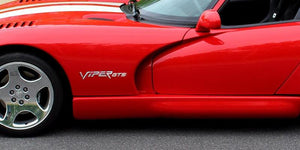 1996-2002 DODGE VIPER GTS - SIDE FENDER LETTERING SET 'VIPER GTS' | POLISHED STAINLESS STEEL