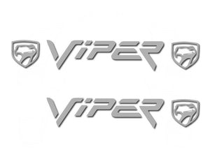 1996-2002 DODGE VIPER - VALVE COVER VIPER LETTER SET W/EMBLEM | POLISHED STAINLESS STEEL