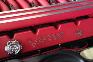 1996-2002 DODGE VIPER - VALVE COVER VIPER LETTER SET W/EMBLEM | POLISHED STAINLESS STEEL