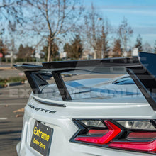Load image into Gallery viewer, 2020 - 2028 Corvette C8 Stingray Rear Spoiler 5VM Style Package Extended Version Custom Painted Carbon Fiber
