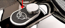 Load image into Gallery viewer, 1997-2004 C5 CORVETTE - MASTER CYLINDER &#39;CROSSED FLAGS&#39; COVER W/CAP | CHOOSE INLAY COLOR
