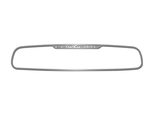 1997-2004 C5/Z06 CORVETTE - CORVETTE STYLE REAR VIEW MIRROR TRIM AUTO-DIM | BRUSHED STAINLESS