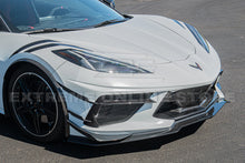 Load image into Gallery viewer, Corvette C8 Z51 Base Z07 Style Front Splitter with Canards Carbon Fiber Custom Painted
