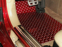 Load image into Gallery viewer, 1999-2004 C5/Z06 CORVETTE - RED DIAMOND PLATE ALUMINUM FLOOR MATS 2PC | CHOOSE YEAR | 2000
