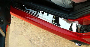 2003-2010 DODGE VIPER - INTERIOR DOOR SILL TRIM PLATES 'VIPER SRT 10' 2PC | STAINLESS STEEL | POLISHED