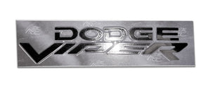 2003-2010 DODGE VIPER - REAR BUMPER 'DODGE' & 'VIPER' LETTERS | POLISHED STAINLESS STEEL