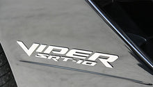 Load image into Gallery viewer, 2003-2010 DODGE VIPER - SIDE FENDER LETTERS &#39;VIPER SRT 10&#39; 2PC | POLISHED STAINLESS STEEL
